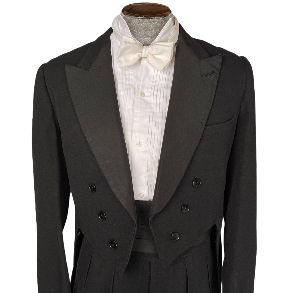 Vintage 50s English Tailcoat Suit Tuxedo Tails w Pants Sz M