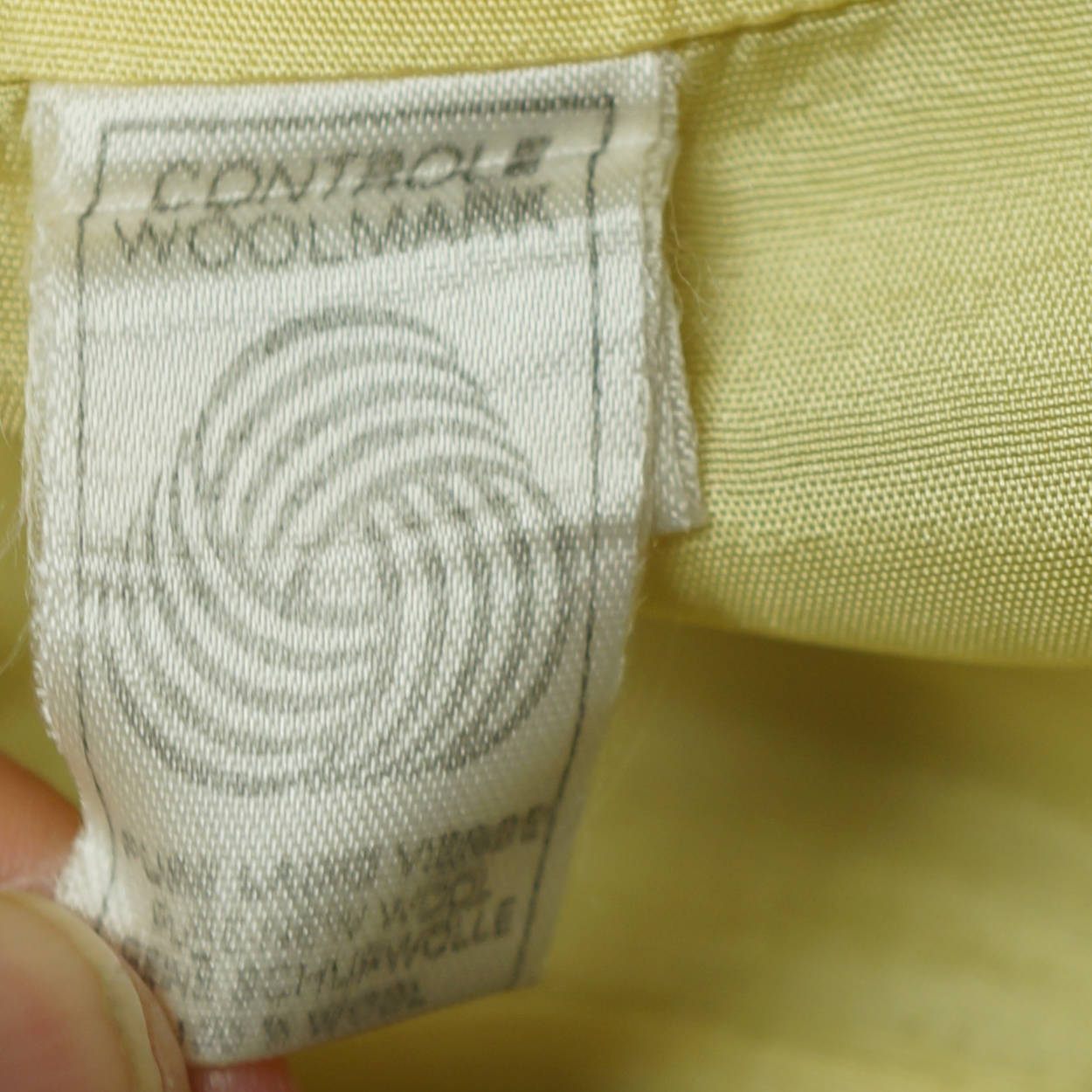 Vintage 1970s Cacharel Paris Skirt Suit Chartreuse Pure Wool Ladies Size M 8 - Poppy's Vintage Clothing