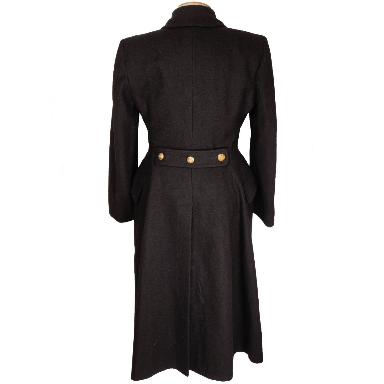 Vintage 1940s Royal Military College of Canada RMC Wool Great Coat - 1949 - Poppy's Vintage Clothing