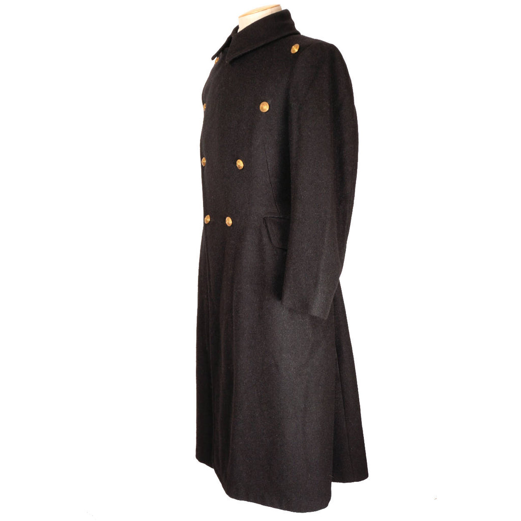 Vintage 1940s Royal Military College of Canada RMC Wool Great Coat - 1949 - Poppy's Vintage Clothing