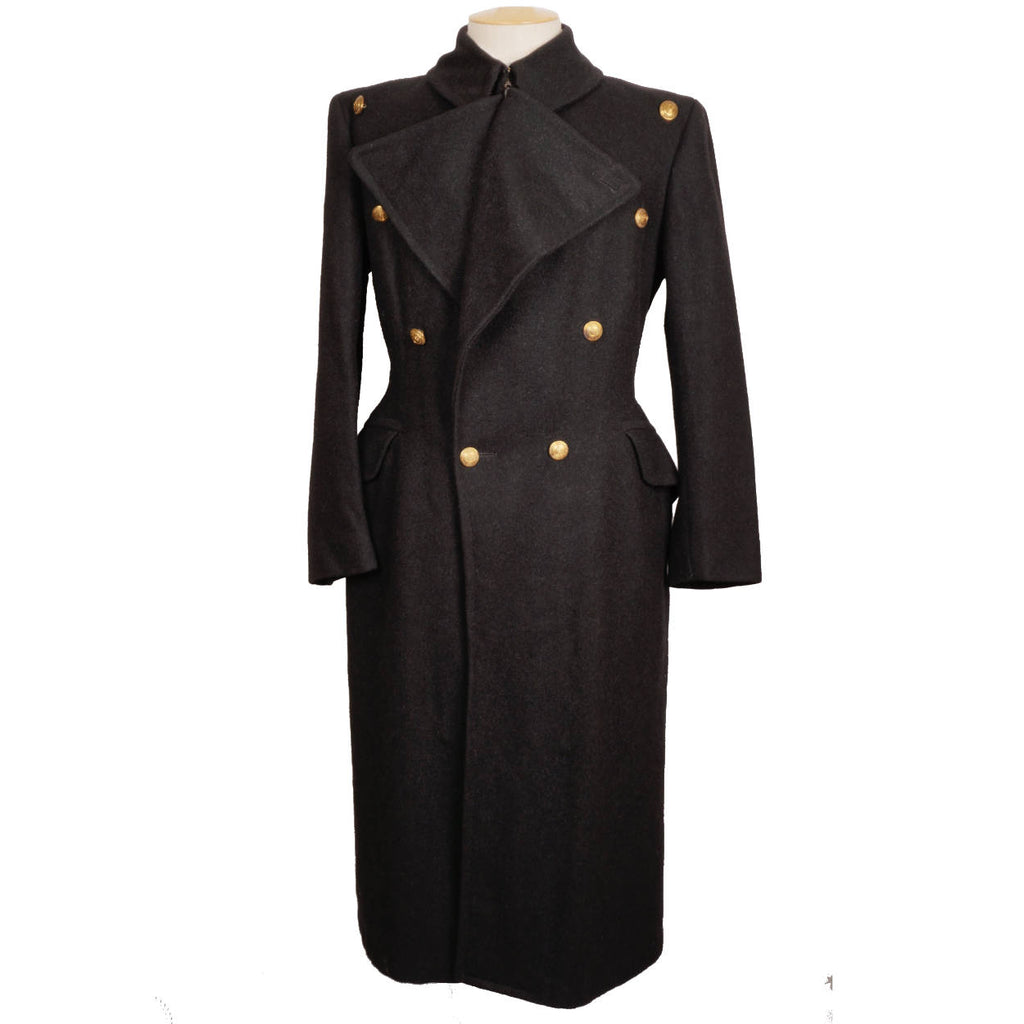 Vintage 1940s Royal Military College of Canada RMC Wool Great Coat - 1949 - Poppy's Vintage Clothing