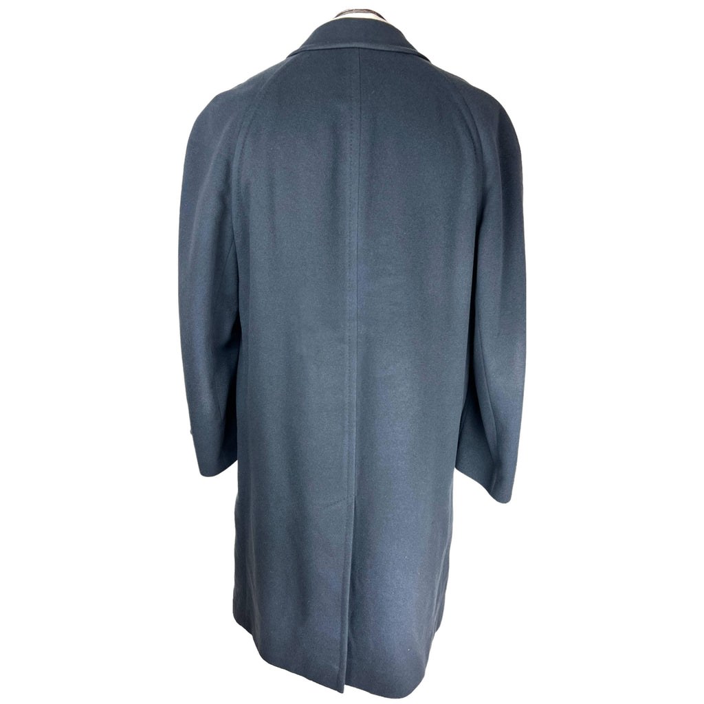Canali Loro Piana 100% Cashmere Overcoat Blue Coat Sz 50 L