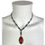 Antique Carnelian Drop Choker Birks Sterling Marcasite