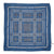 Vintage Cartier Paris Silk Scarf Blue w White Horsebit Design 23” - Poppy's Vintage Clothing
