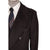 Vintage Mens Cashmere Coat Navy Blue Overcoat 1980s Made in Belgium Size M - Poppy's Vintage Clothing
