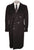 Vintage Mens Cashmere Coat Navy Blue Overcoat 1980s Made in Belgium Size M - Poppy's Vintage Clothing