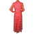 Vintage 1960s Palazzo Pant Dress Sequin Pink Satin and Tulle - Size S - Poppy's Vintage Clothing