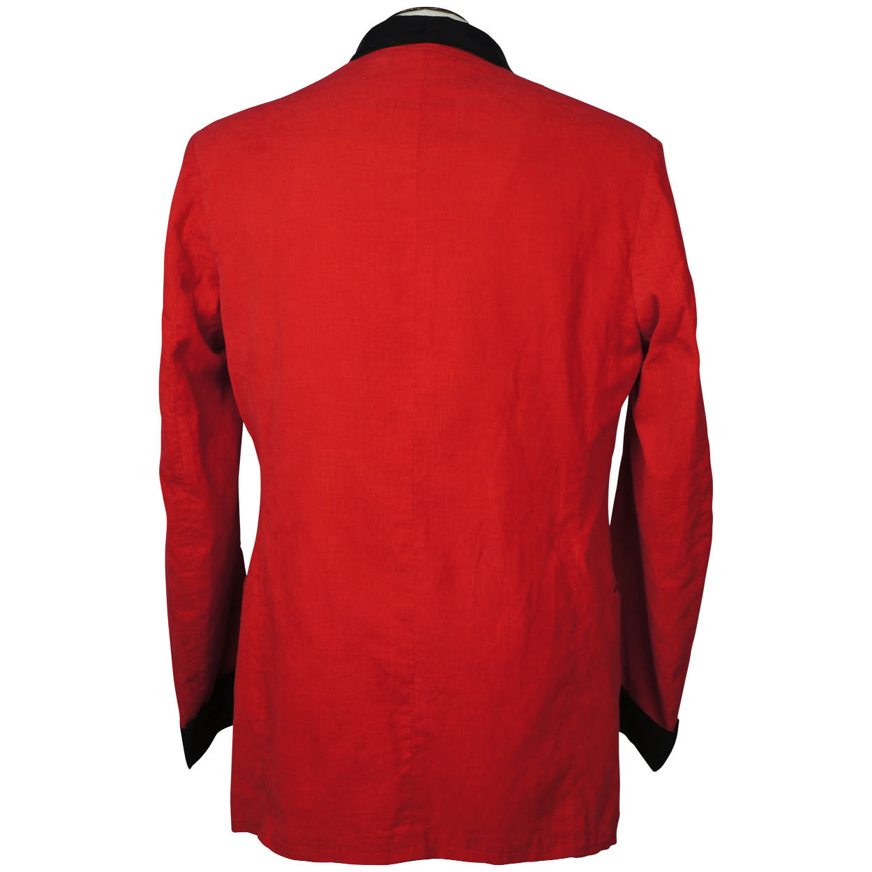 Vintage 50s Smoking Jacket by Caulfeild Red Corduroy Size M - Poppy's Vintage Clothing