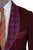 Vintage 1940s Smoking Jacket Tartan & Maroon Wool by Caulfeild Size S - Poppy's Vintage Clothing