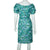 Vintage Ceil Chapman Wiggle Dress Floral Printed Cotton 1950s Size M - Poppy's Vintage Clothing