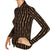 Vintage Celine Paris Black Silk Jersey Shirt Blouse 1970s Chain Pattern Size S 38 - Poppy's Vintage Clothing