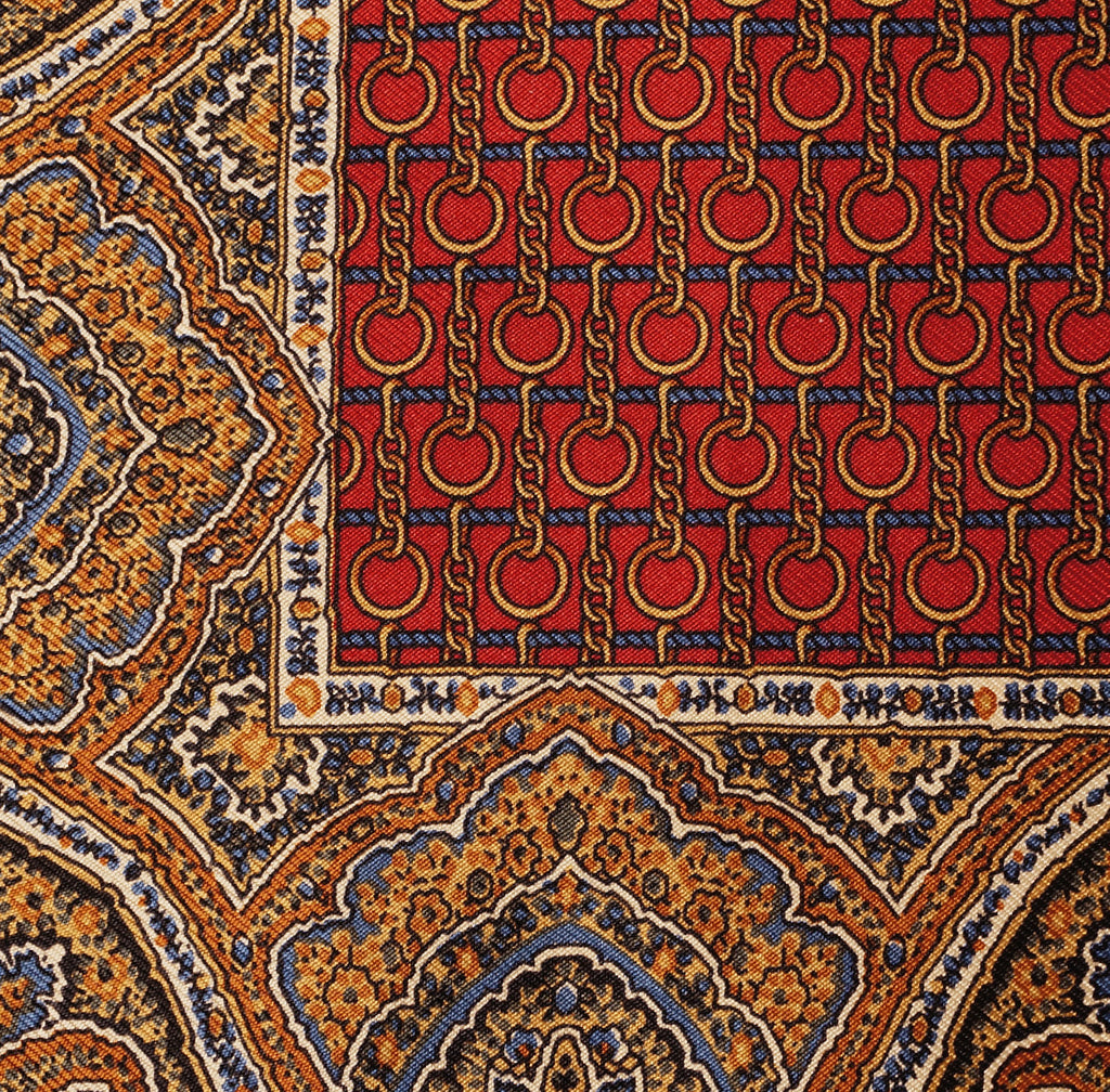 Vintage Celine Paris Silk Pocket Scarf Square Gavroche Pochette 17 Inch - Poppy's Vintage Clothing