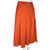 Vintage Celine Paris Skirt Orange Wool w Leather Waistband