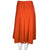 Vintage Celine Paris Skirt Orange Wool w Leather Waistband