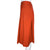 Vintage Celine Paris Skirt Orange Wool w Leather Waistband