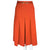 Vintage Celine Paris Skirt Orange Wool w Leather Waistband