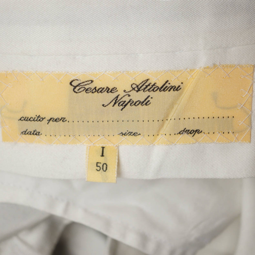 Cesare Attolini Napoli Mens Suit Wool Pinstripe Fine Italian Tailoring Size M 40 - Poppy's Vintage Clothing