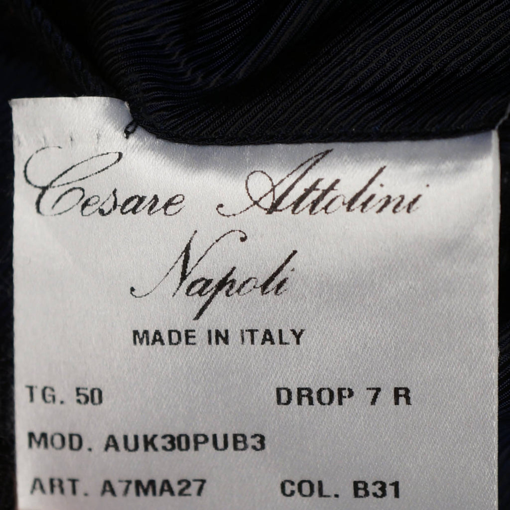 Cesare Attolini Napoli Mens Suit Wool Pinstripe Fine Italian Tailoring Size M 40 - Poppy's Vintage Clothing