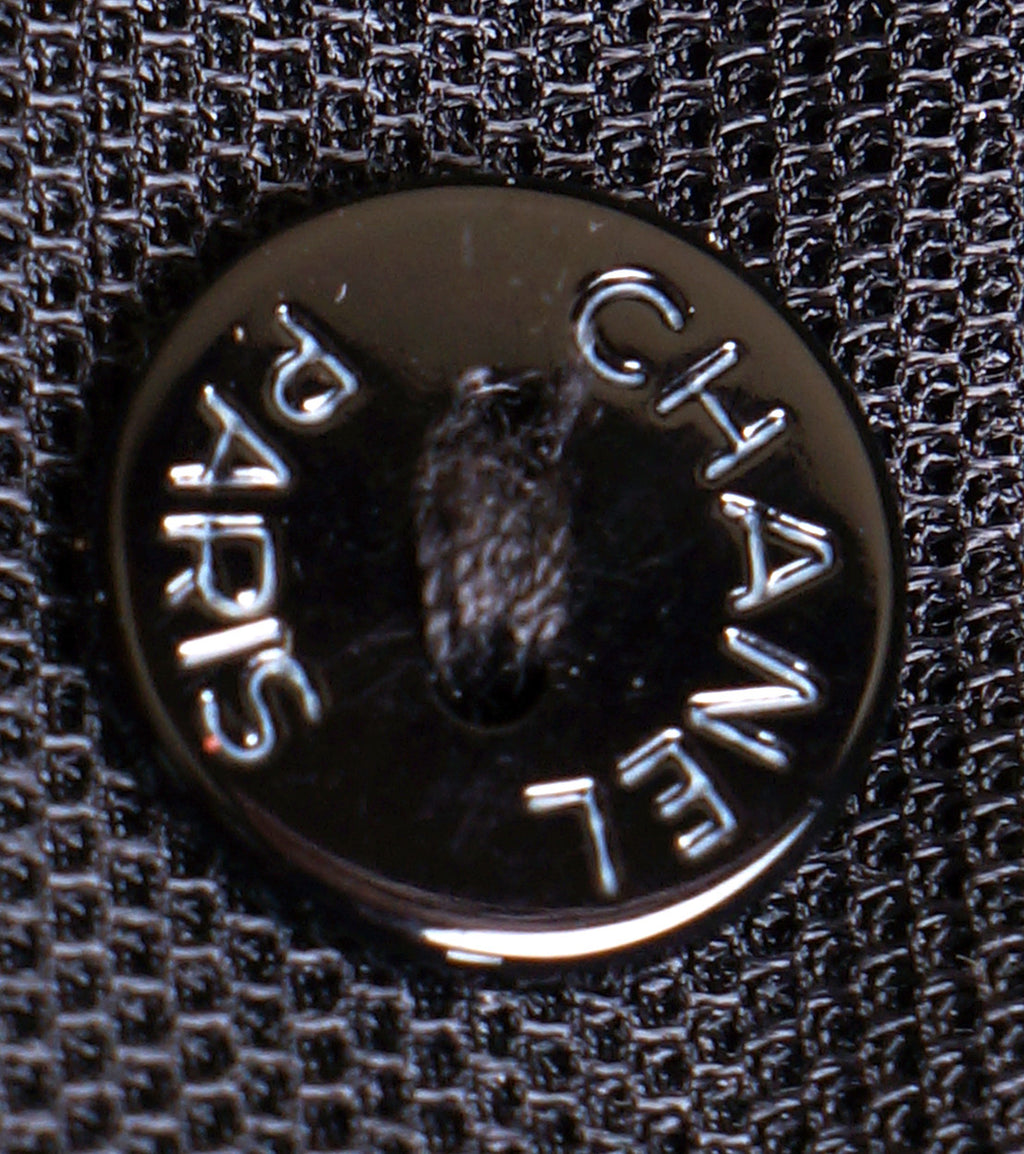 Chanel Paris Sleeveless Blouse Fall/Autumn 2002 Black Polyester Top - Poppy's Vintage Clothing