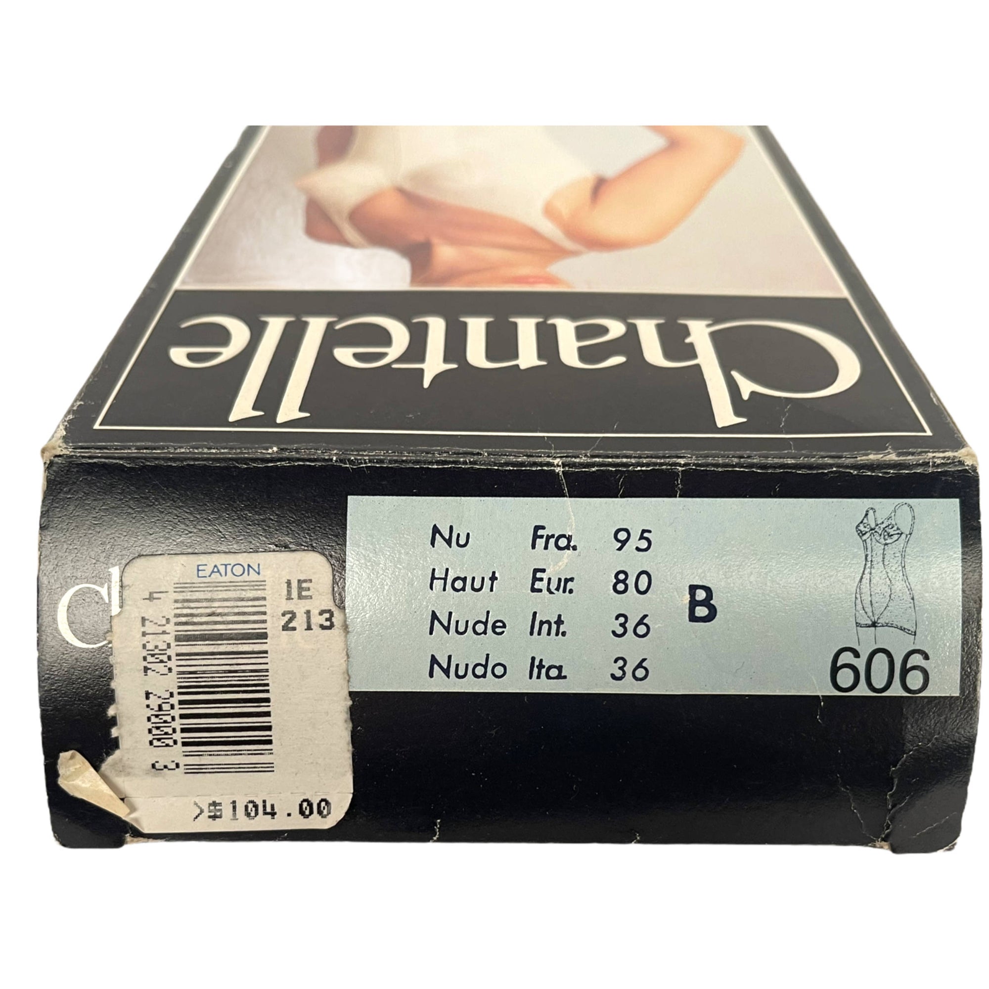 Vintage Bodysuit Chantelle Paris Corset Made in France w Box