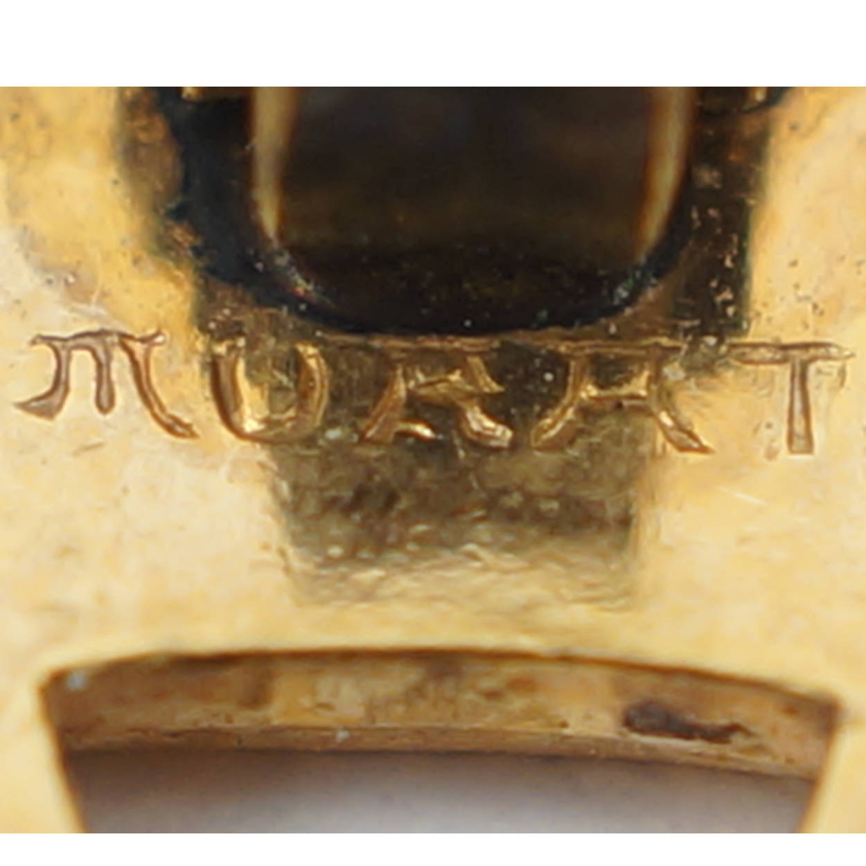 French Art Deco Cufflinks Gold Plated Charles Murat - Poppy's Vintage Clothing