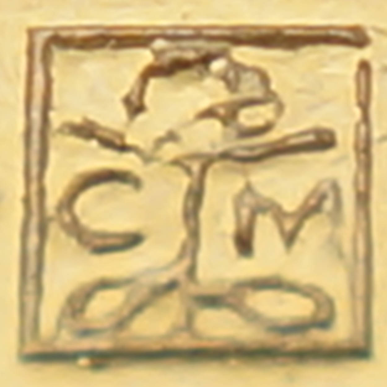 French Art Deco Cufflinks Gold Plated Charles Murat - Poppy's Vintage Clothing