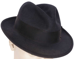 Vintage Mens Fedora Hat Genuine Fur Felt Charles Ogilvy Ottawa Size Large 7 1/4 - Poppy's Vintage Clothing