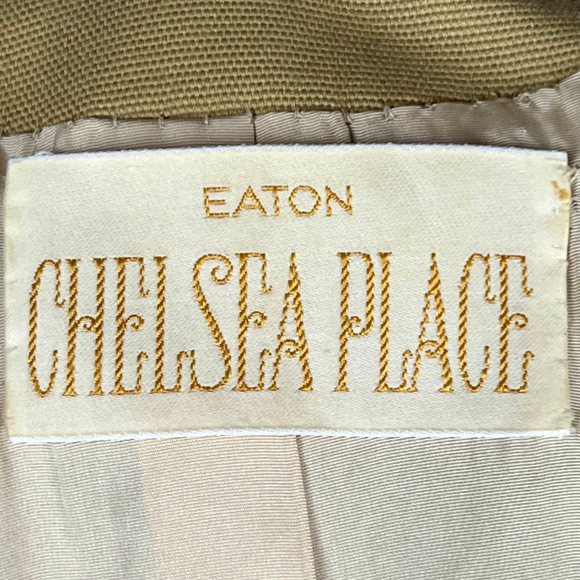Vintage 1970s Spring Coat Eaton Chelsa Place Label Ladies M