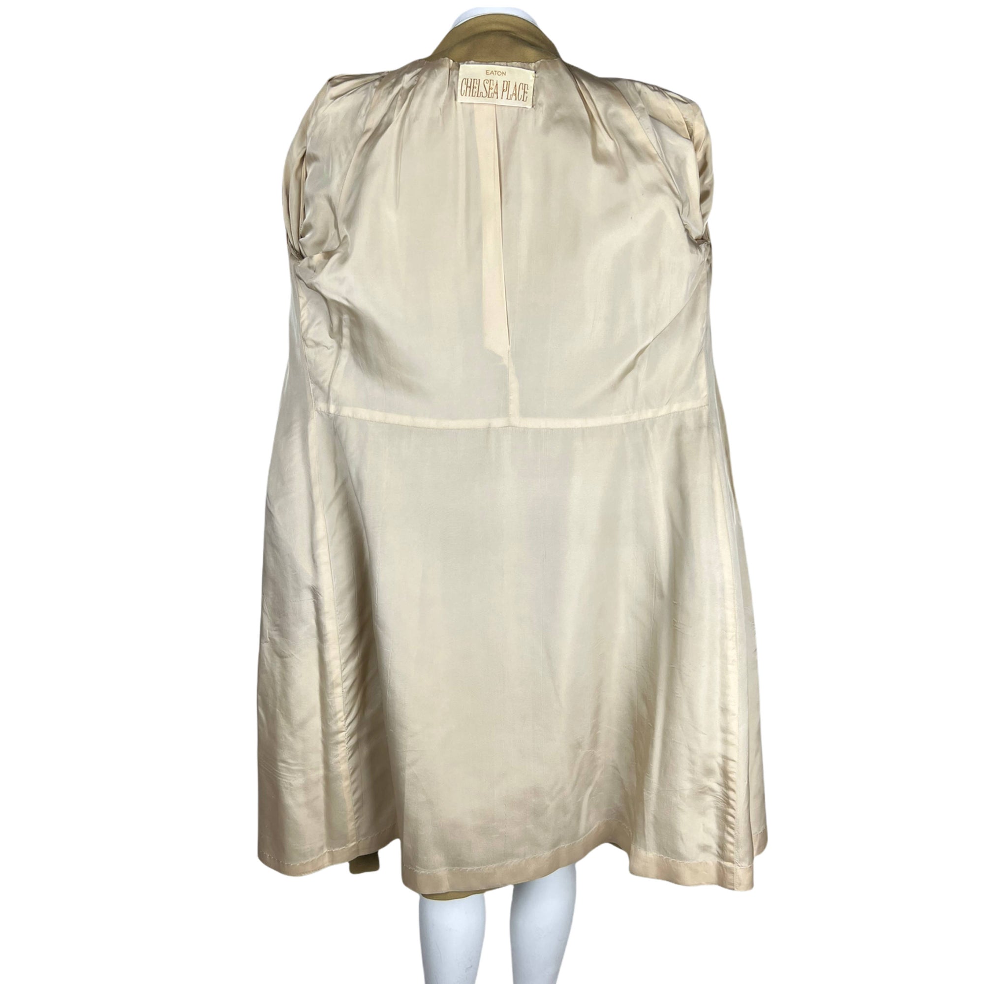 Vintage 1970s Spring Coat Eaton Chelsa Place Label Ladies M