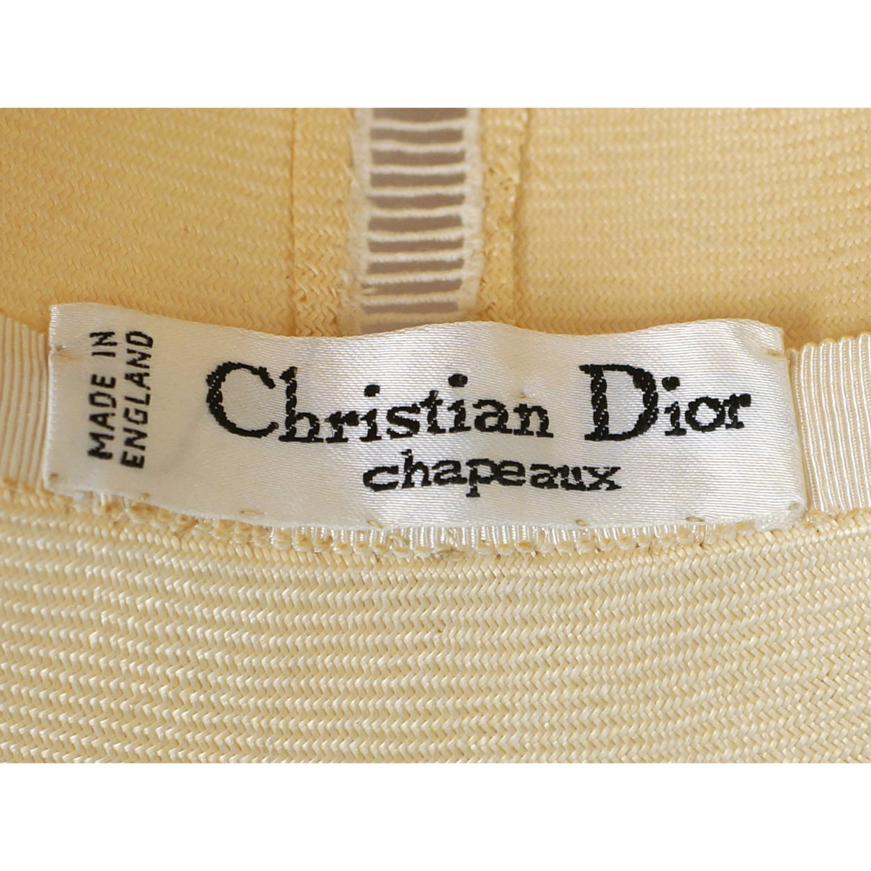 Vintage Christian Dior Hat Straw Safari Style Spring 1974 S M - Poppy's Vintage Clothing