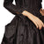 Vintage 1950s Christian Dior New Look Dress Black Silk Taffeta Medium - Poppy's Vintage Clothing