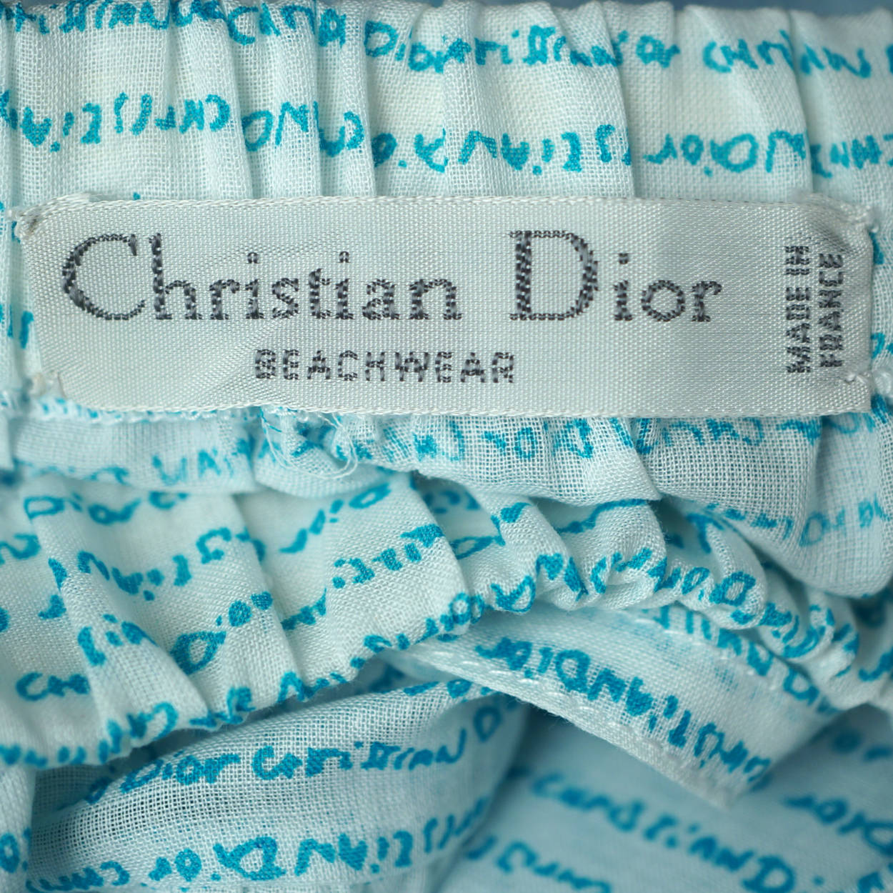 Vintage Christian Dior Beachwear Skirt 1970s Unused Old Stock NOS Size M - Poppy's Vintage Clothing