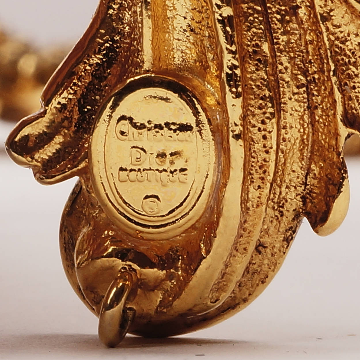 Vintage Christian Dior Baroque Choker Necklace w Earrings Ornate Demi Parure - Poppy's Vintage Clothing