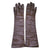 Vintage Christian Dior Long Brown Leather Gloves Made in France Ladies Size 6 - Poppy's Vintage Clothing