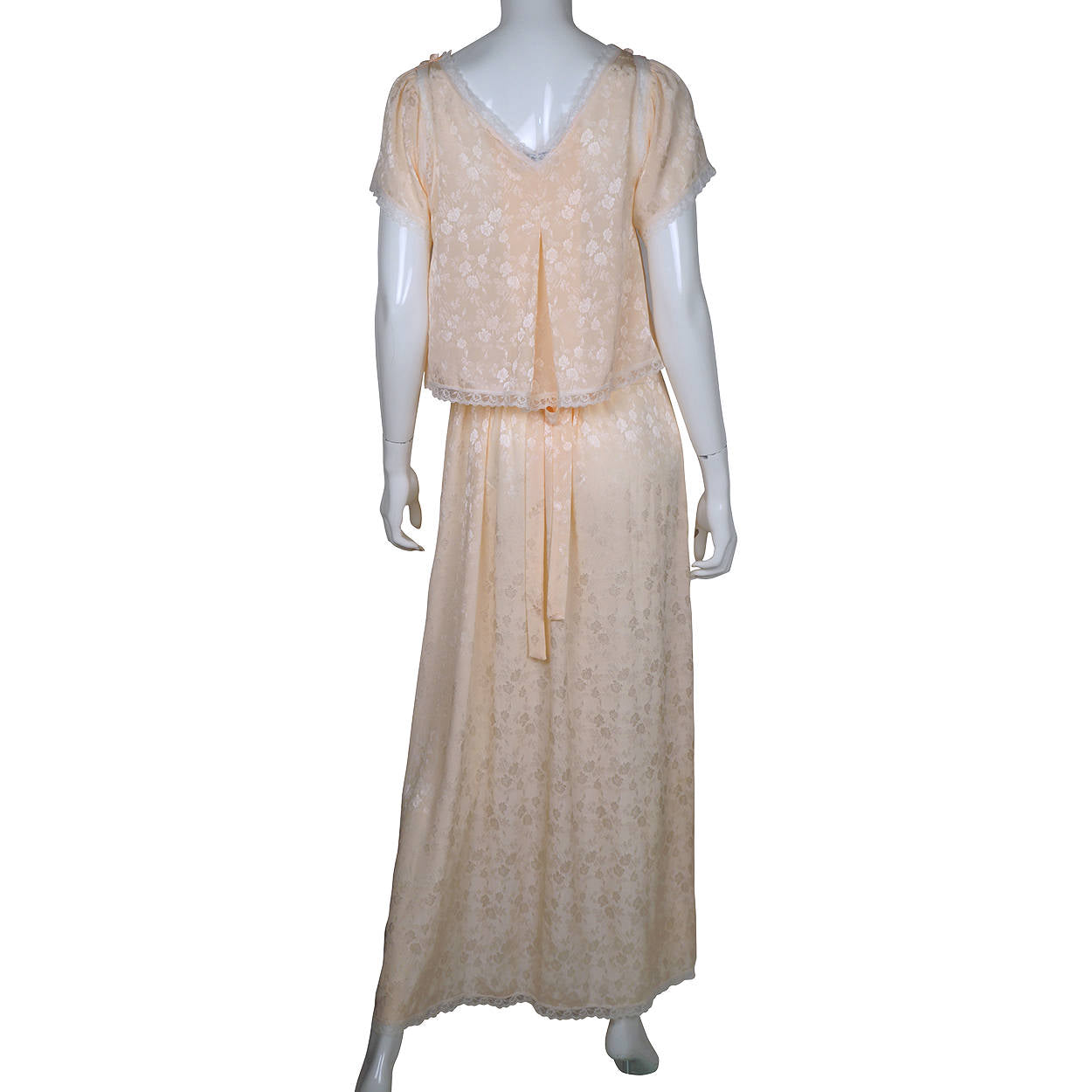 Vintage Christian Dior Nightgown with Bed Jacket Size Small - Poppy's Vintage Clothing