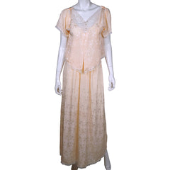 Vintage Christian Dior Nightgown with Bed Jacket Size Small - Poppy's Vintage Clothing