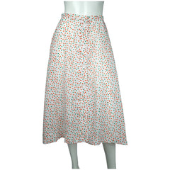 Vintage Christian Dior Polka Dot Beachwear Skirt 1970s Unused Old Stock NOS 26”W - Poppy's Vintage Clothing