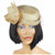 Vintage 70s Christian Dior Hat Straw Cocktail with Flower M - Poppy's Vintage Clothing