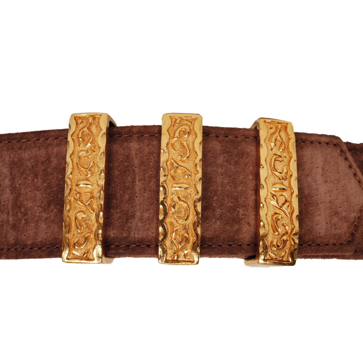 Vintage Christian Dior Boutique Suede Leather Belt Ladies Size M Made in France - Poppy's Vintage Clothing