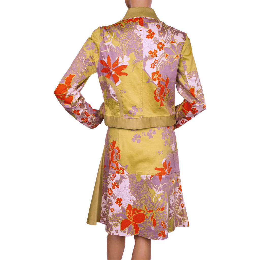 Christian Lacroix Jeans Cotton Skirt Suit Size M - Poppy's Vintage Clothing