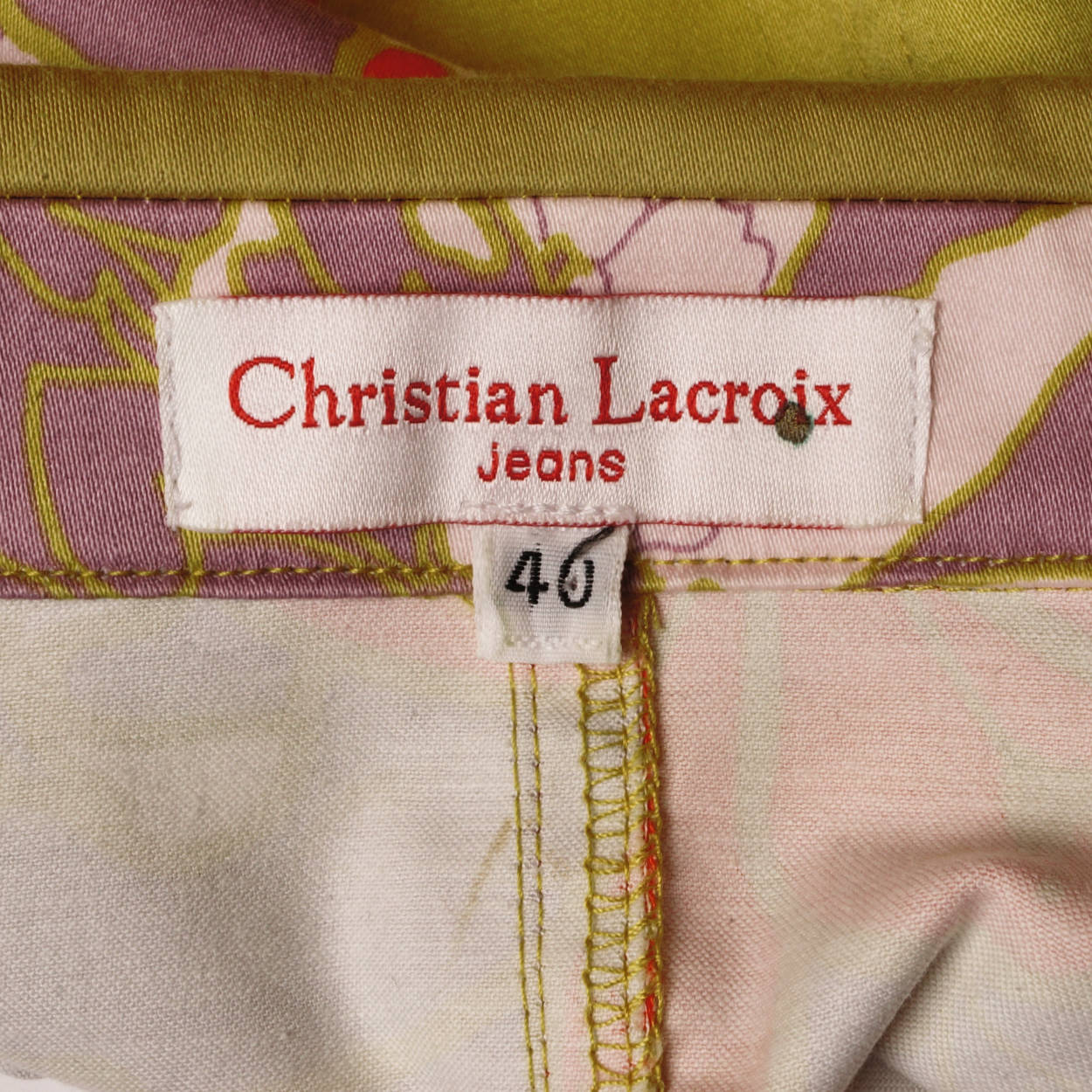 Christian Lacroix Jeans Cotton Skirt Suit Size M - Poppy's Vintage Clothing