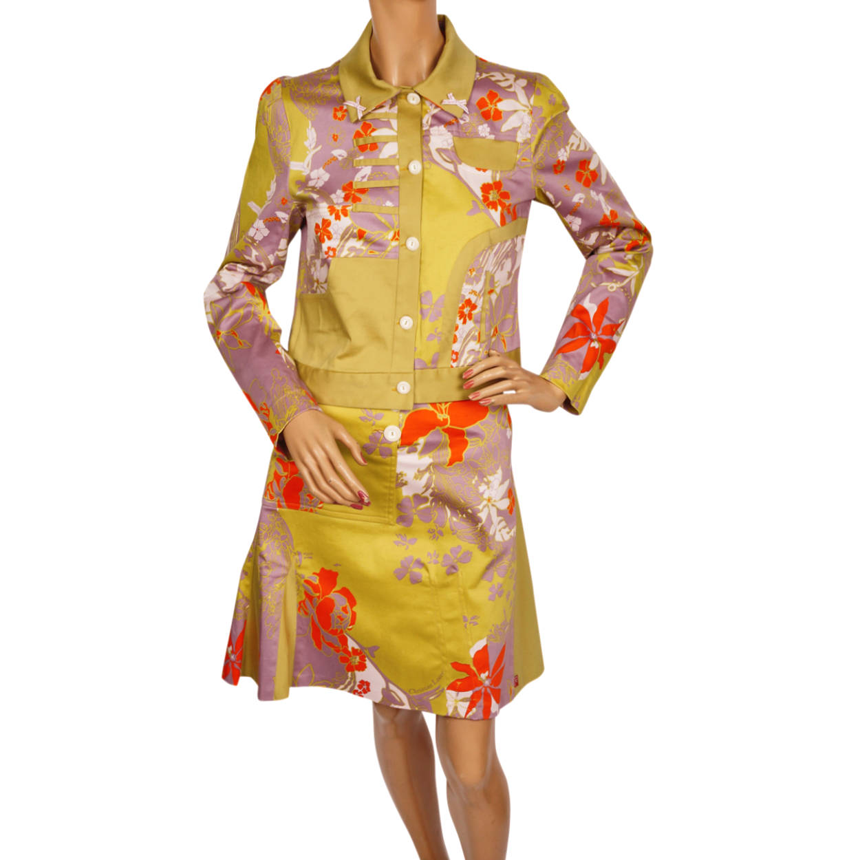 Vintage Christian Lacroix Jeans Cotton Skirt Suit Size M – Poppy's