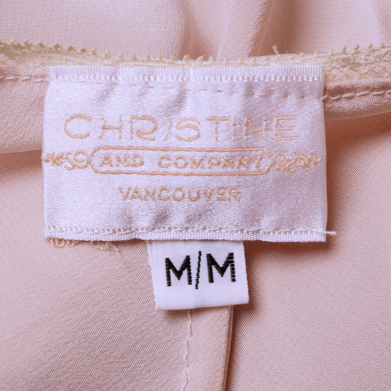 Vintage Pink Silk &amp; Lace Teddy Camiknickers Christine of Vancouver Unused NWT - Poppy's Vintage Clothing