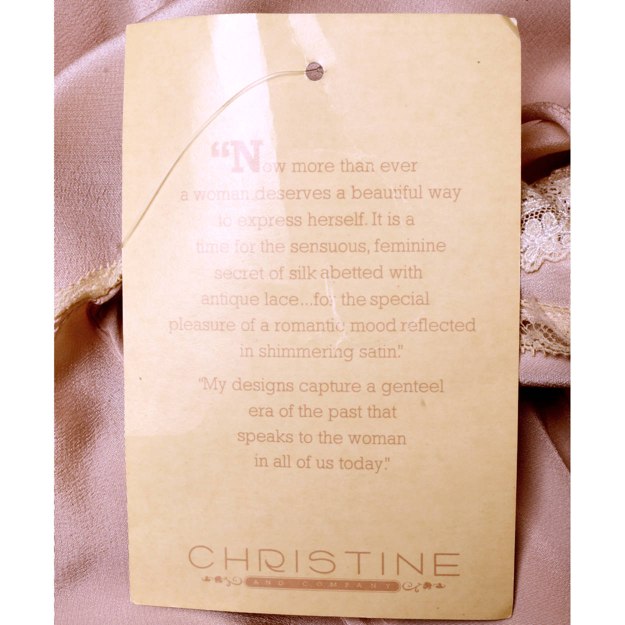 Vintage Pink Silk &amp; Lace Teddy Camiknickers Christine of Vancouver Unused NWT - Poppy's Vintage Clothing