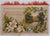 Victorian Religious Christmas Card Double Sided Folding Fringed Decoration - Poppy's Vintage Clothing