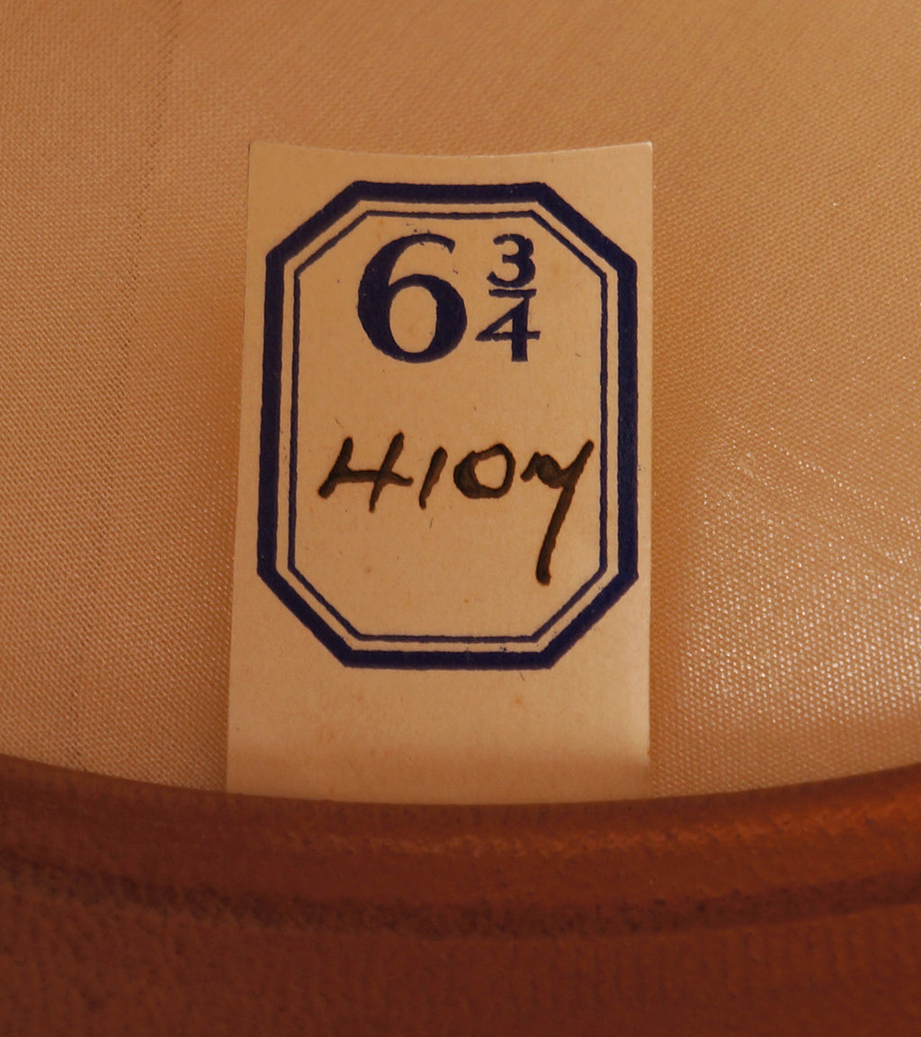 Vintage 1940s Black Brushed Silk Top Hat by Christys London Size 6 3/4 - Poppy's Vintage Clothing