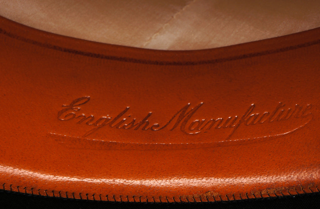 Vintage 1940s Black Brushed Silk Top Hat by Christys London Size 6 3/4 - Poppy's Vintage Clothing