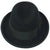 Vintage Churchill Homburg Black Fedora Hat Hutton Model Resistol Mens Sz 7 1/2 - Poppy's Vintage Clothing