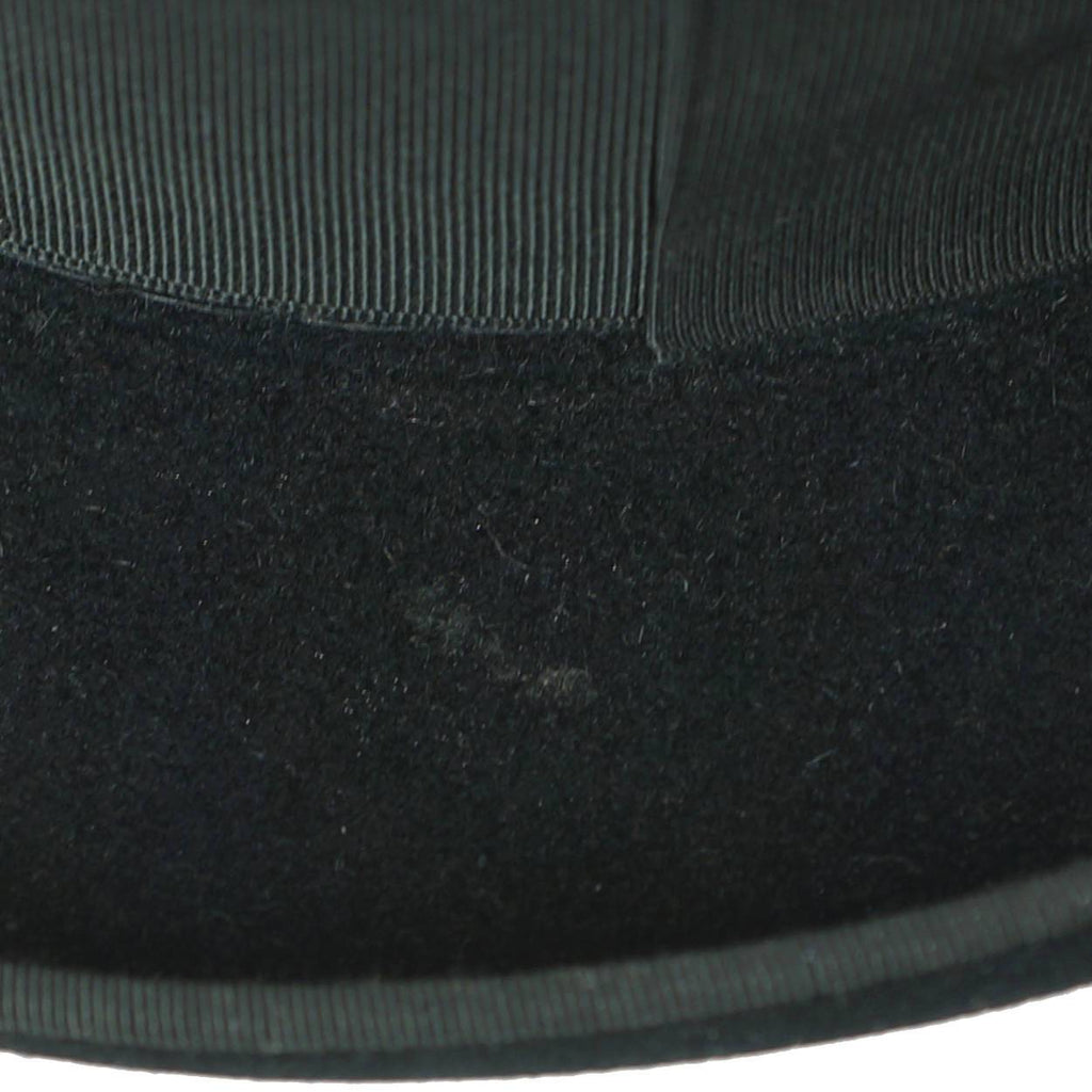 Vintage Churchill Homburg Black Fedora Hat Hutton Model Resistol Mens Sz 7 1/2 - Poppy's Vintage Clothing