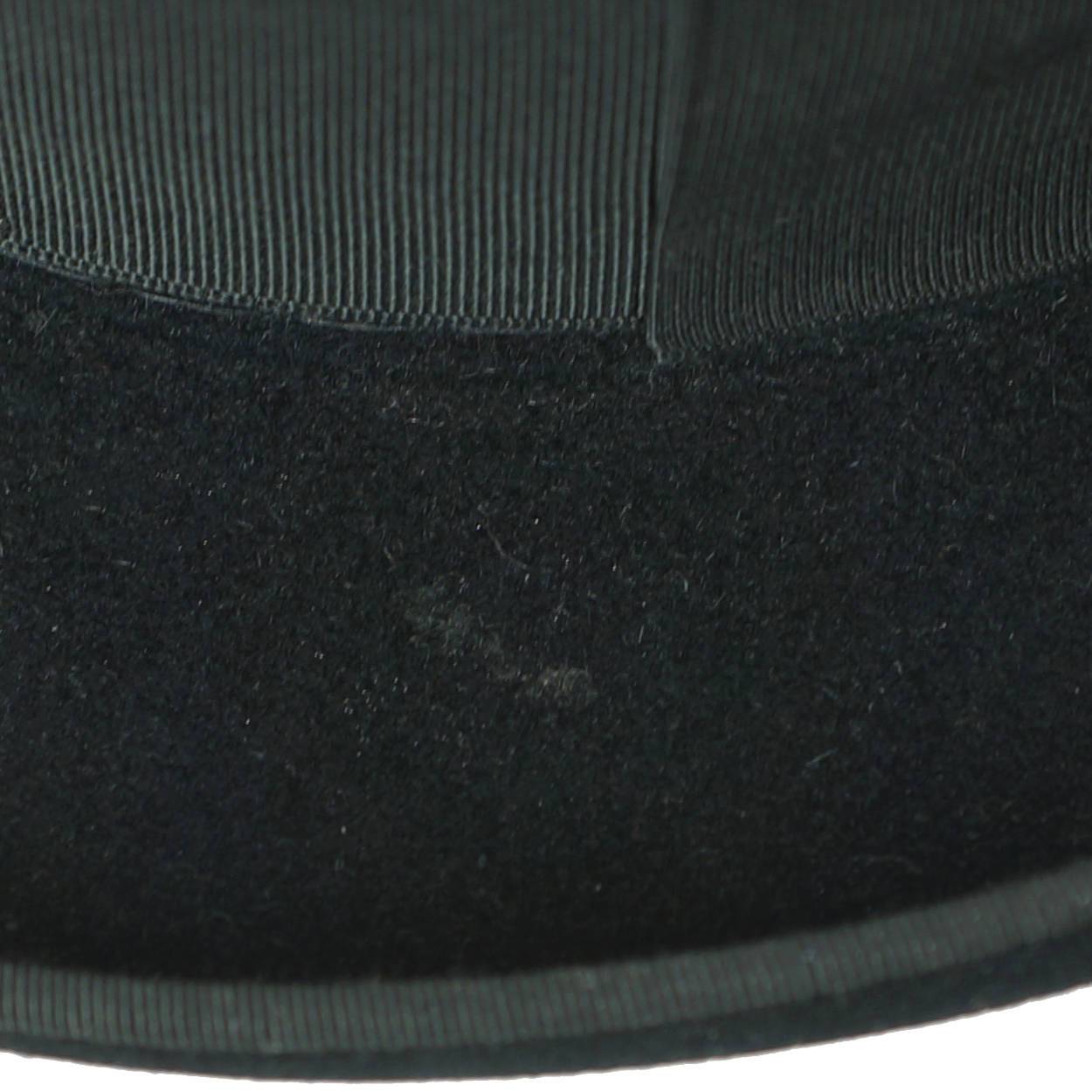 Vintage Churchill Homburg Black Fedora Hat Hutton Model Resistol Mens Sz 7 1/2 - Poppy's Vintage Clothing